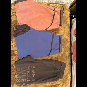 SOLD ———————————————-SOLD ———————————Pair -Lululemon Athletica 6’ running shorts